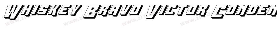 Whiskey Bravo Victor Condensed字体转换